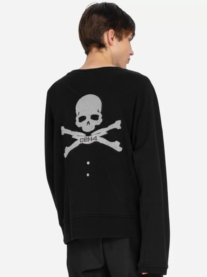 Hot C2H4 ® X Mastermind Japan X Mmj Applique Logo Crewneck Black