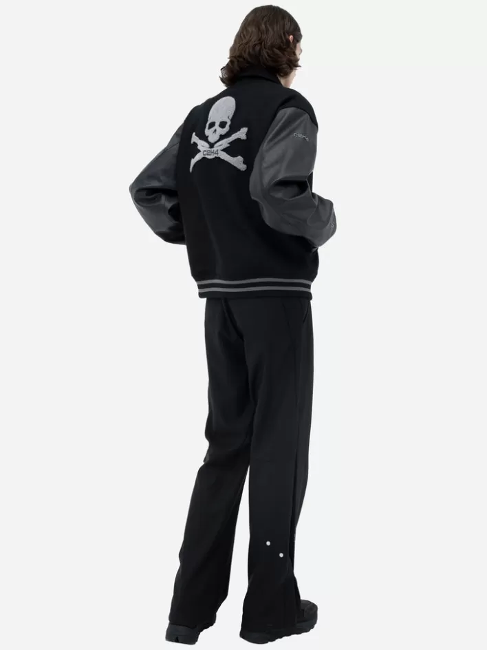 c2h4_x_mastermind_japan_cmastermind_applique_baseball_jacket_4.webp Online C2H4 ® X Mastermind Japan "C-Mastermind" Applique Baseball Jacket Black