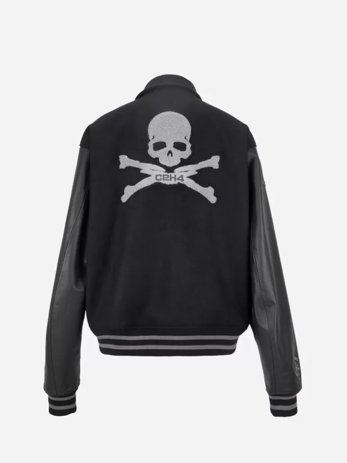 c2h4_x_mastermind_japan_cmastermind_applique_baseball_jacket_7.webp Online C2H4 ® X Mastermind Japan "C-Mastermind" Applique Baseball Jacket Black