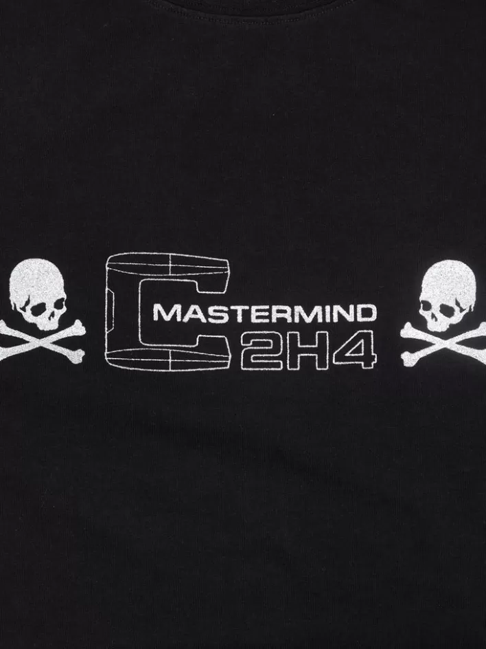Flash Sale C2H4 ® X Mastermind Japan "C-Mastermind" Double Layer Glitter Powder Long Sleeve T-Shirt Black