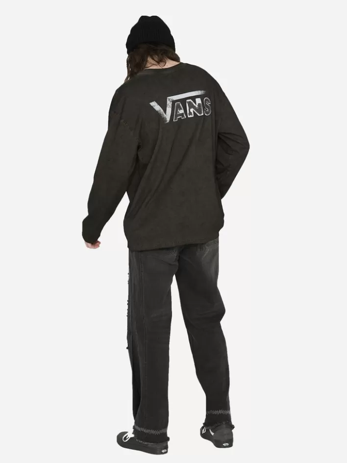 Hot C2H4 ® X Vans Vol.2 Off The Wall Trendy Long Sleeve Tee Dark Grey