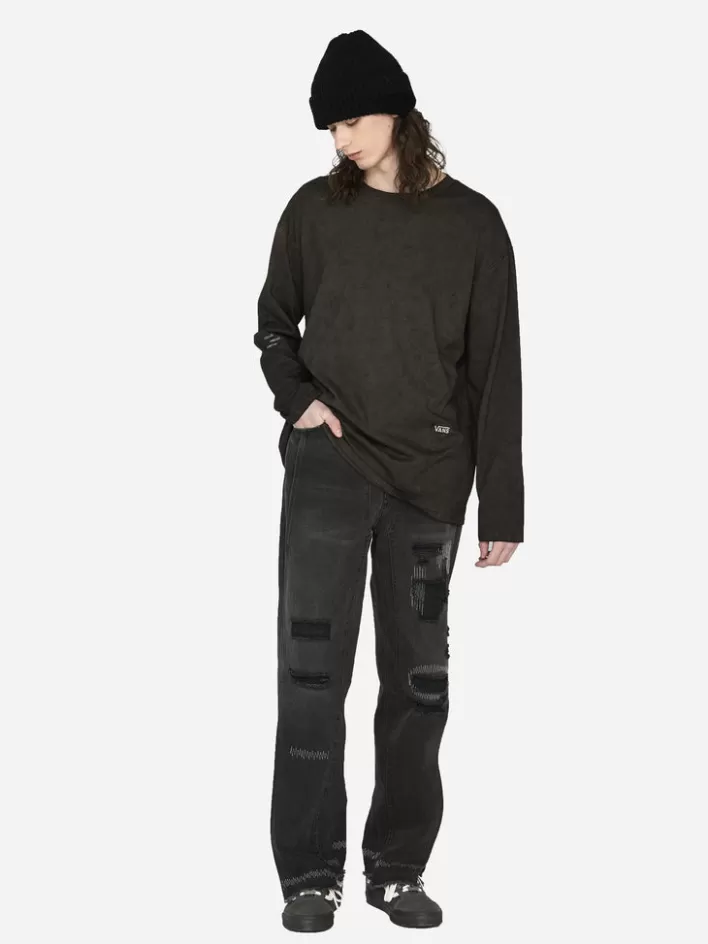 Hot C2H4 ® X Vans Vol.2 Off The Wall Trendy Long Sleeve Tee Dark Grey