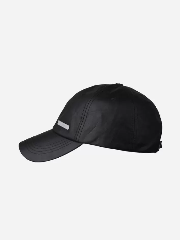 staff_uniform_crease_leather_cap_2.webp Online C2H4 Staff Uniform Crease Leather Cap Black
