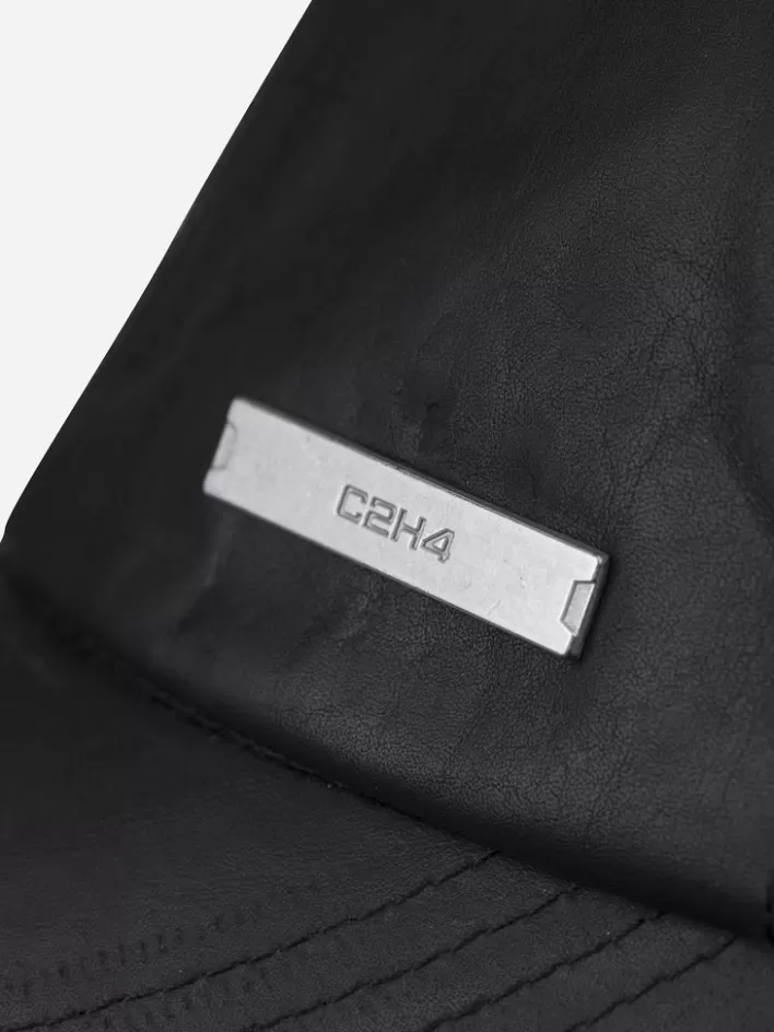 staff_uniform_crease_leather_cap_7.webp Online C2H4 Staff Uniform Crease Leather Cap Black