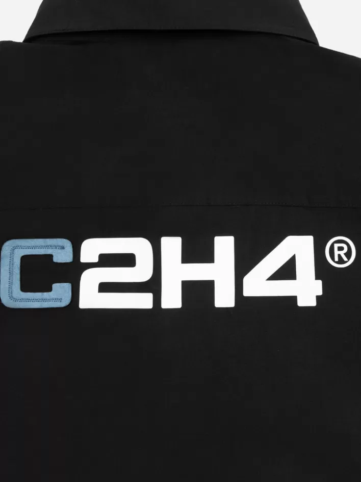 staff_uniform_logo_shirt_10.webp Hot C2H4 Staff Uniform Logo Shirt Black
