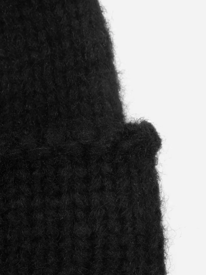 Outlet C2H4 Staff Uniform Tagged Knit Covert Beanie Black